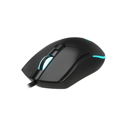Lecoo MS120 USB Kablolu 2400DPI 4 Tuşlu RGB LED Aydınlatmalı Optik Gaming Optik Mouse Siyah