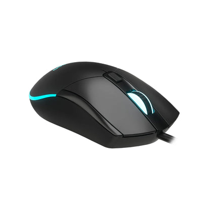 Lecoo MS120 USB Kablolu 2400DPI 4 Tuşlu RGB LED Aydınlatmalı Optik Gaming Optik Mouse Siyah