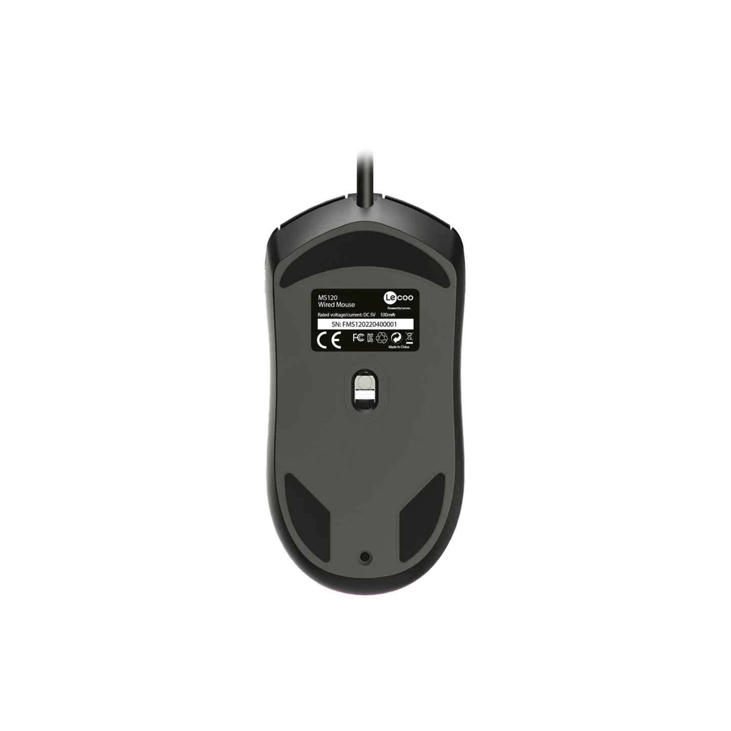 Lecoo MS120 USB Kablolu 2400DPI 4 Tuşlu RGB LED Aydınlatmalı Optik Gaming Optik Mouse Siyah