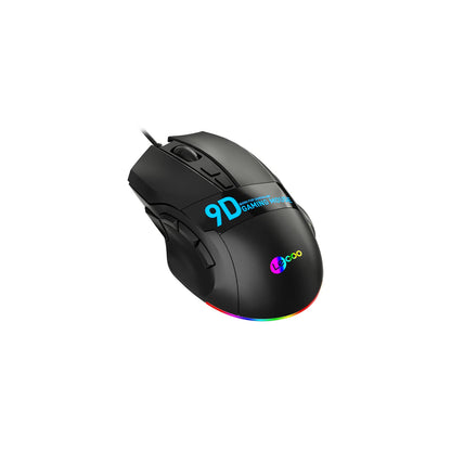 Lecoo MS130 Kablolu 7200DPI 9 Makro Tuşlu RGB LED Aydınlatmalı Gaming Optik Mouse Siyah