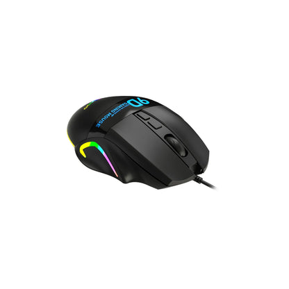 Lecoo MS130 Kablolu 7200DPI 9 Makro Tuşlu RGB LED Aydınlatmalı Gaming Optik Mouse Siyah