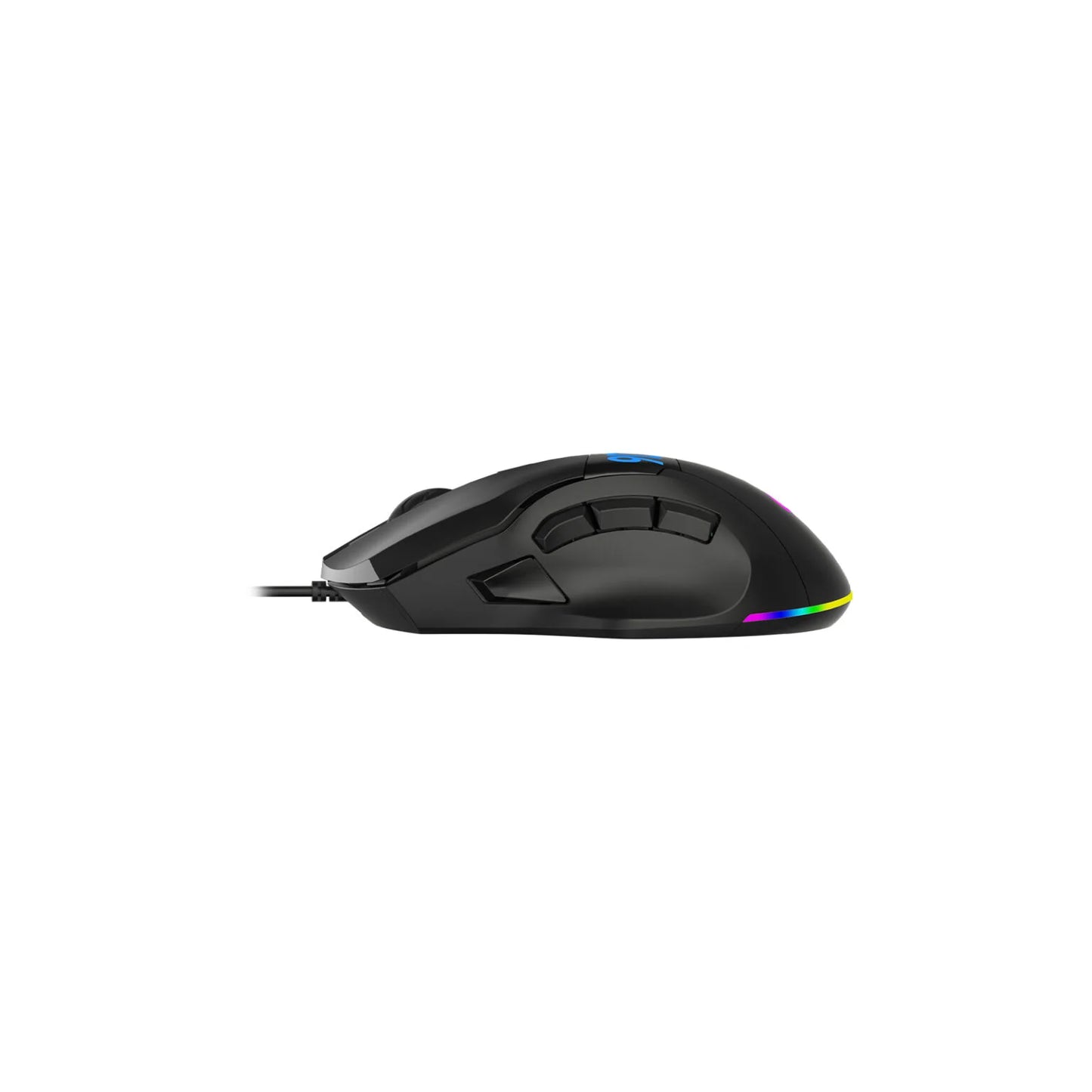 Lecoo MS130 Kablolu 7200DPI 9 Makro Tuşlu RGB LED Aydınlatmalı Gaming Optik Mouse Siyah
