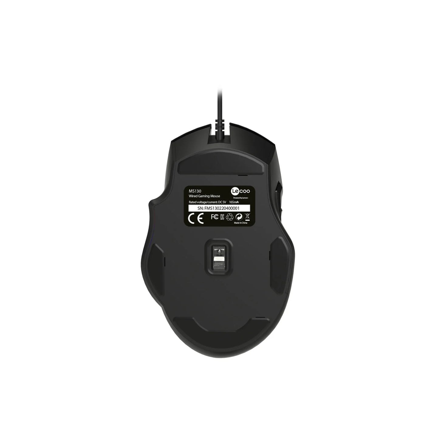 Lecoo MS130 Kablolu 7200DPI 9 Makro Tuşlu RGB LED Aydınlatmalı Gaming Optik Mouse Siyah
