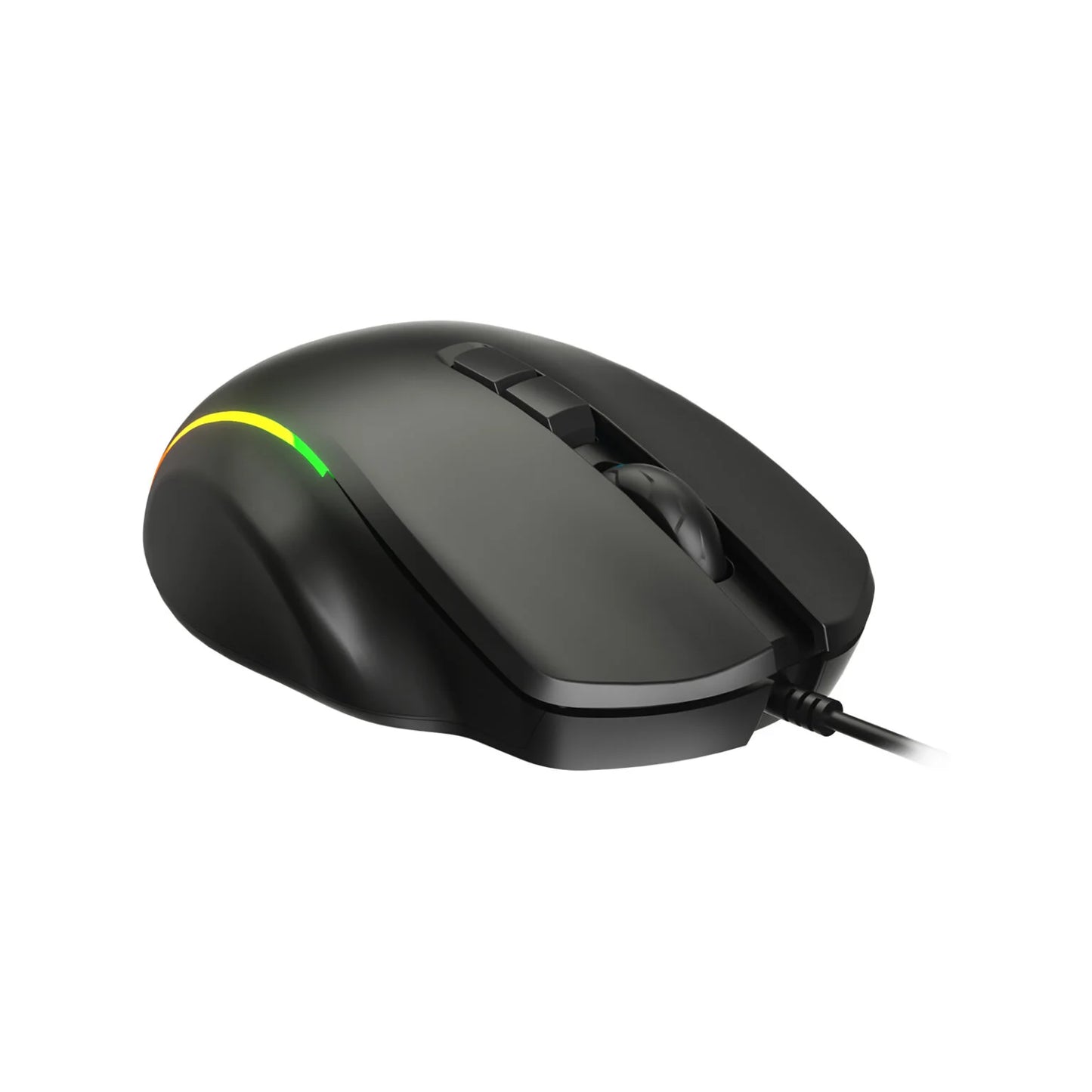 Lecoo MS140 Kablolu 6400DPI 10 Makro Tuşlu RGB LED Aydınlatmalı Gaming Optik Mouse Siyah