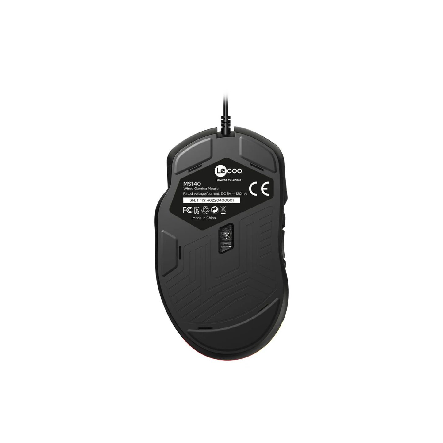 Lecoo MS140 Kablolu 6400DPI 10 Makro Tuşlu RGB LED Aydınlatmalı Gaming Optik Mouse Siyah