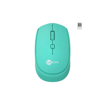 Lecoo WS202 Kablosuz 1600DPI 4 Tuşlu Optik Mouse Turkuaz