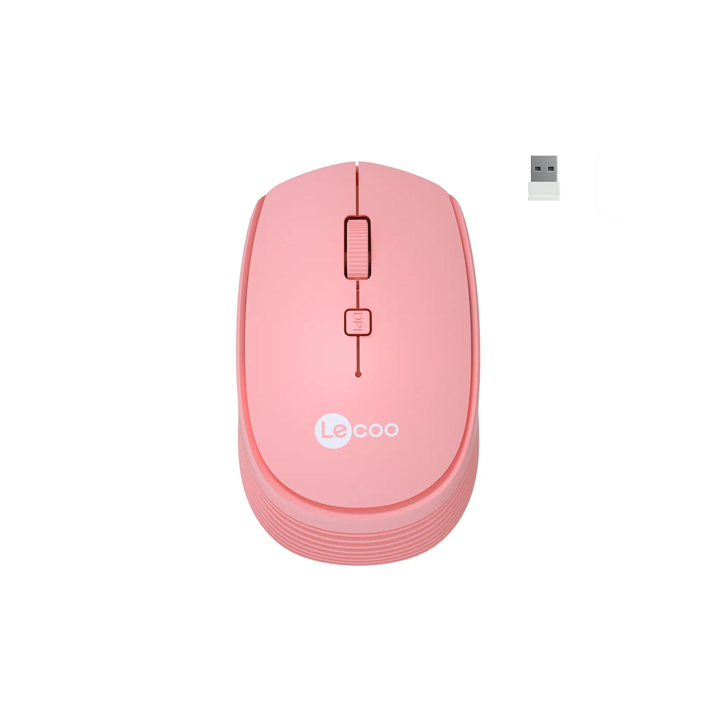 Lecoo WS202 Kablosuz 1600DPI 4 Tuşlu Optik Mouse Pembe