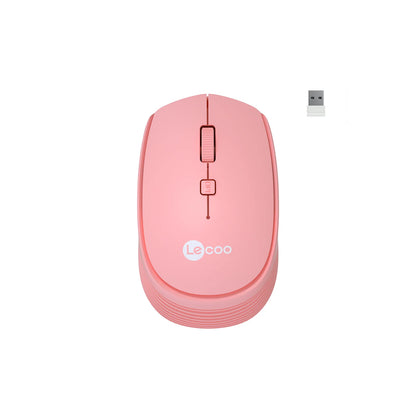 Lecoo WS202 Kablosuz 1600DPI 4 Tuşlu Optik Mouse Pembe