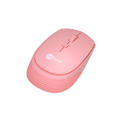 Lecoo WS202 Kablosuz 1600DPI 4 Tuşlu Optik Mouse Pembe