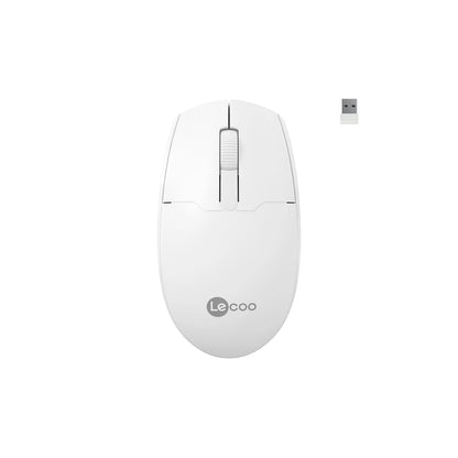 Lecoo WS204 Kablosuz 1200DPI 3 Tuşlu Optik Mouse Beyaz