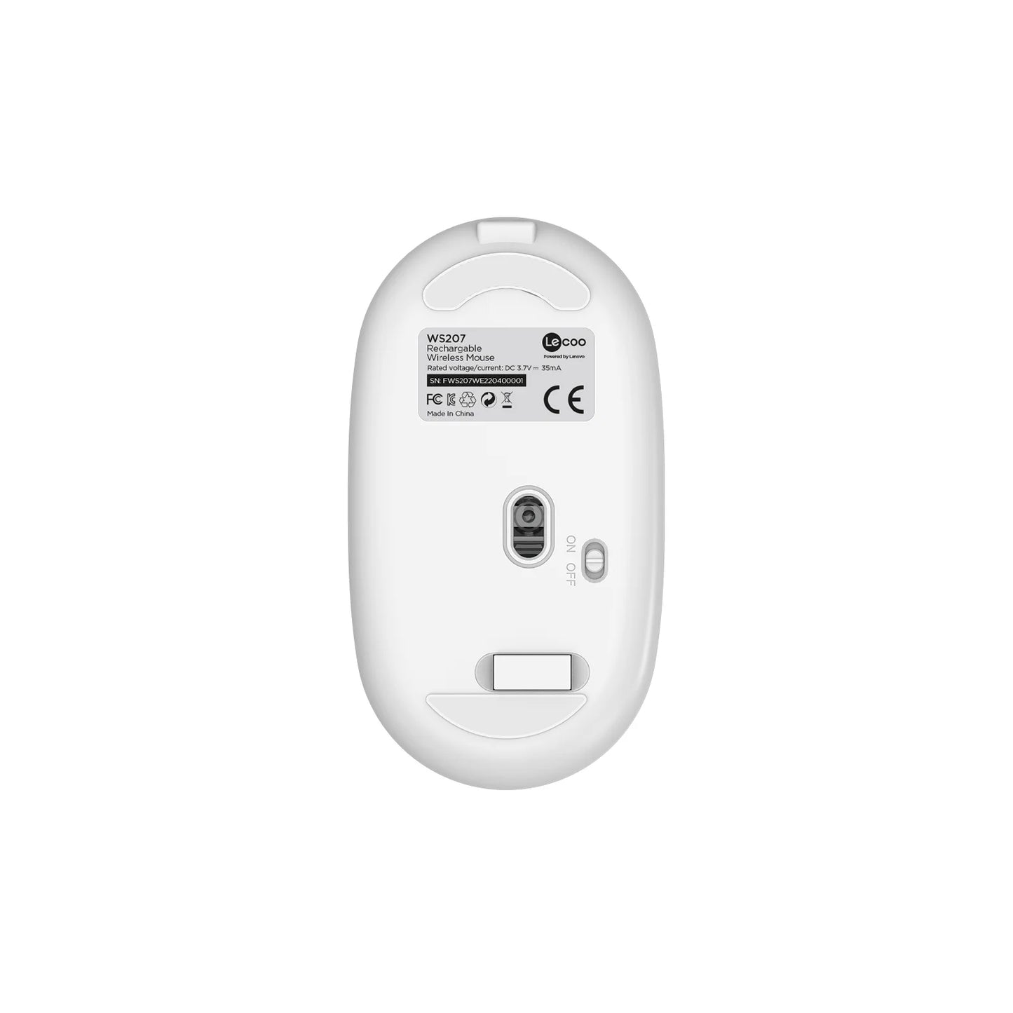 Lecoo WS207 Kablosuz 1600DPI 4 Tuşlu Optik Mouse Beyaz